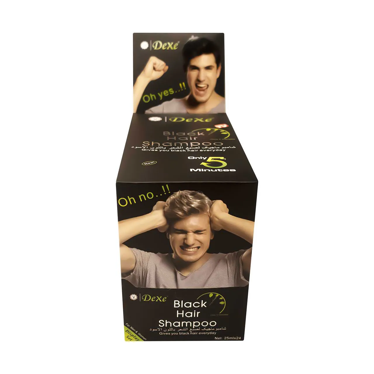 Dexe Black Hair Shampoo (24 Sachets of 25ml)
