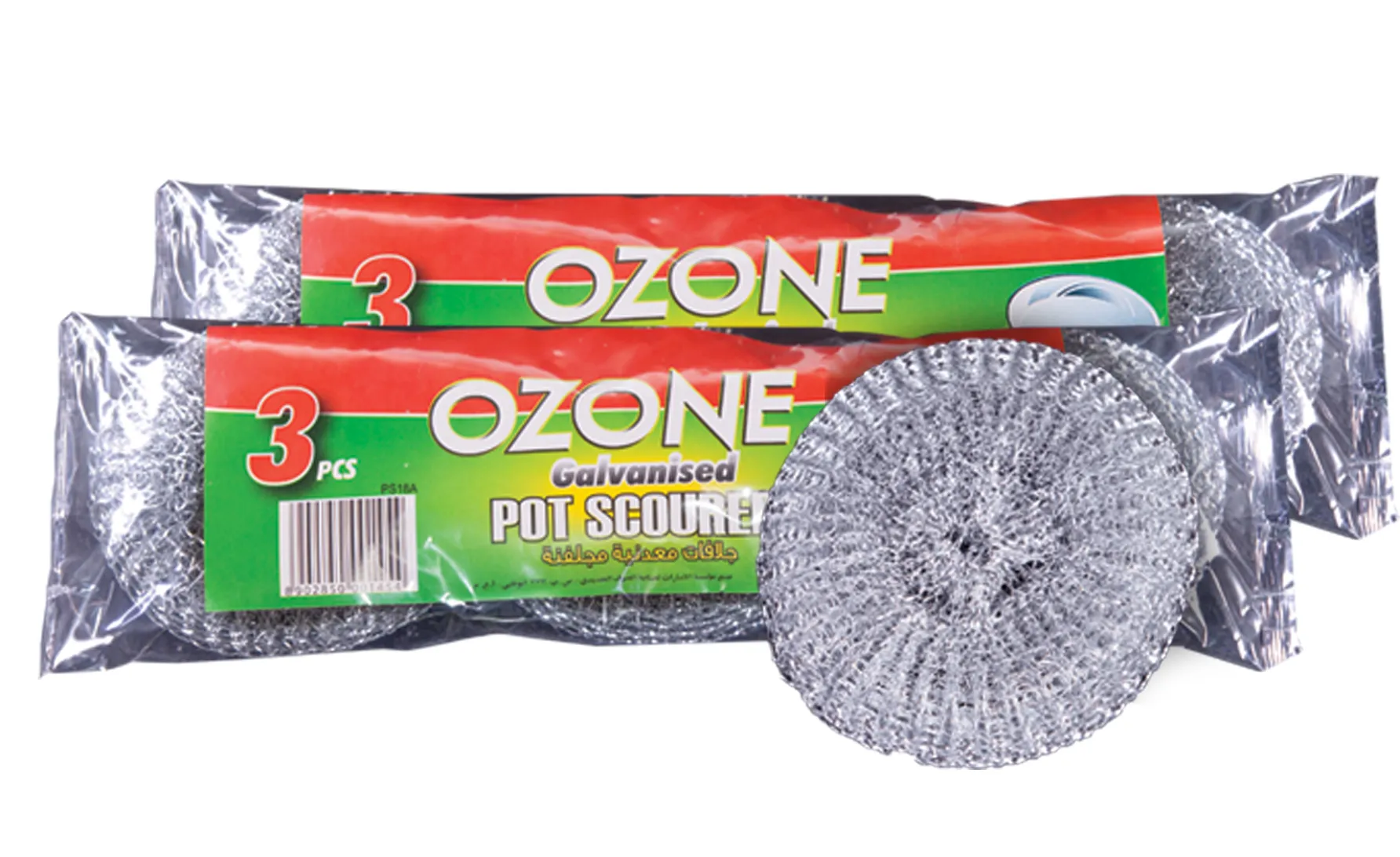 Ozone Metal Pot Scrubber Ps18A, 3 Piece