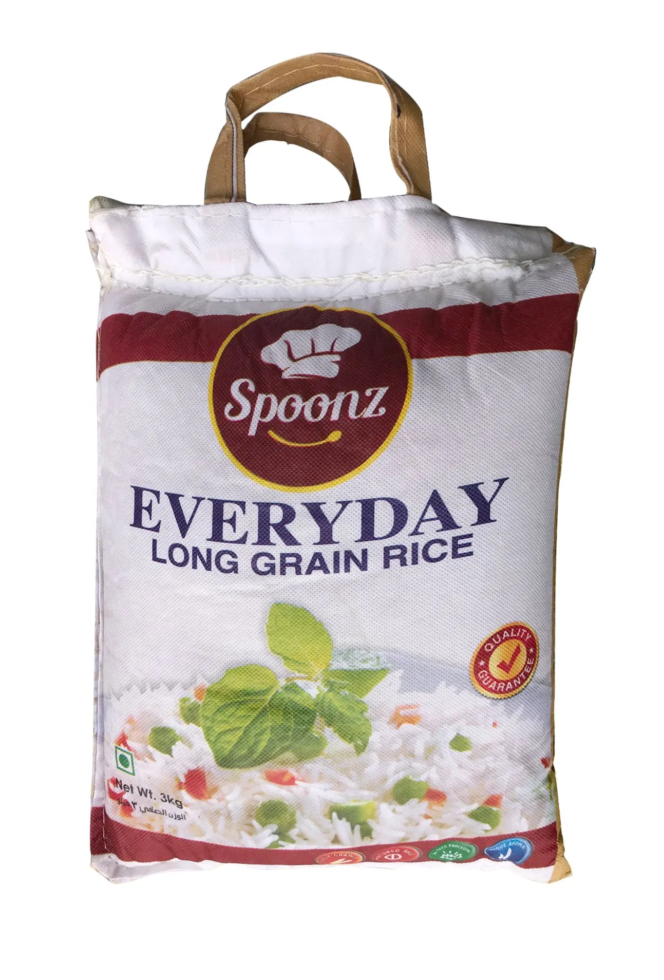 Spoonz Everyday Long Grain Rice, 3Kg