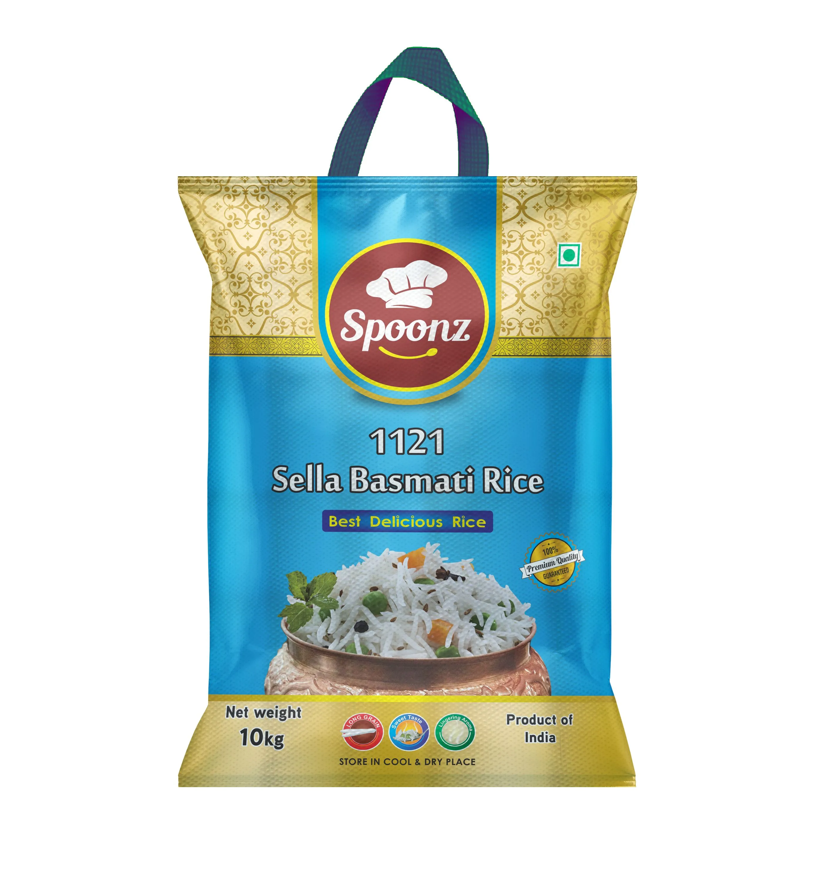 Spoonz 1121 Sella Basmati Rice, 10Kg