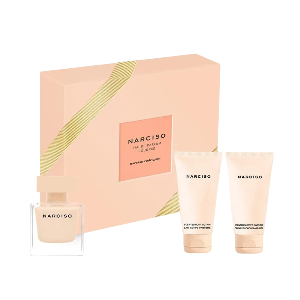 NARCISO RODRIGUEZ NARCISO POUDREE (W) SET EDP 50ML+50ML BL+50ML SG