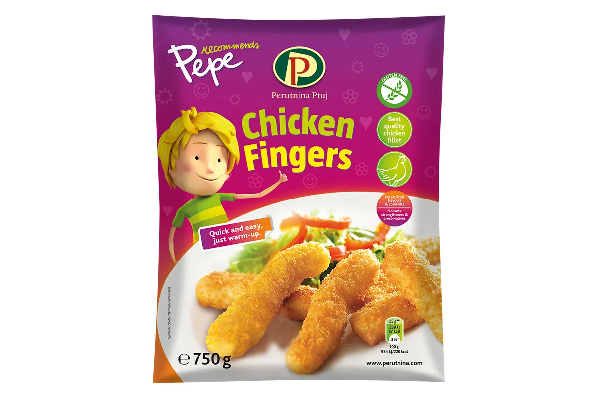 Perutnina Pepe Chicken Fingers Gluten Free