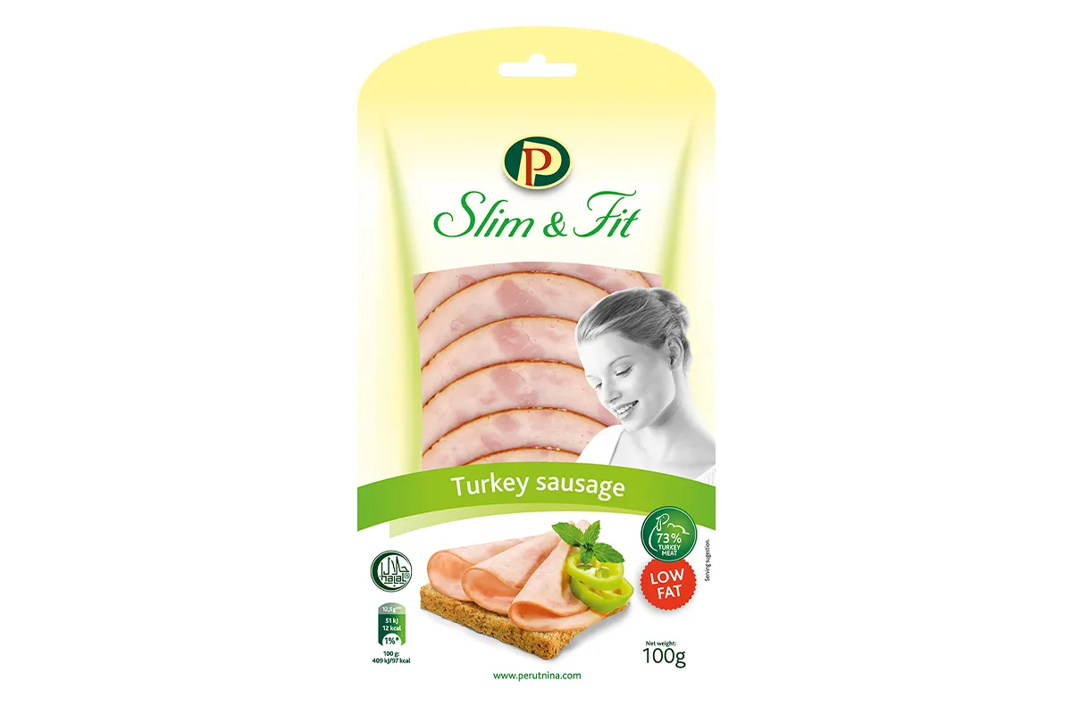 Perutnina Slim & Fit Turkey Sausage