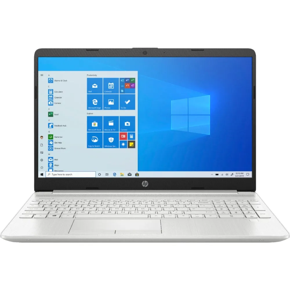 HP 15-dw3033dx Laptop, Intel Core i3-1115G4, 8GB RAM 256GB SSD, Intel UHD Graphics, 15.6" Full HD, Windows 10 H (S Mode). Silver. English Keyboard