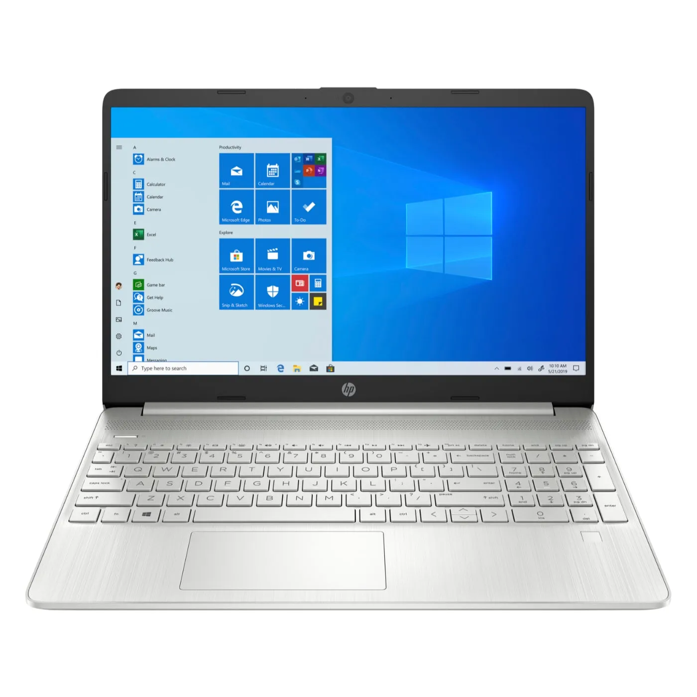 HP 15-dy2093dx Laptop, Intel Core i5-1135G7, 8GB RAM 256GB SSD,  15.6" Full HD, Windows 10. Natural Silver. English Keyboard