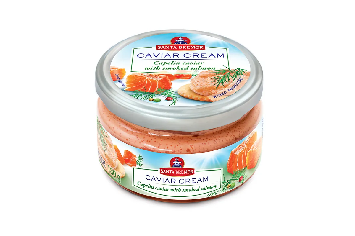 Santa Bremor Capelin Caviar with Smoked Salmon pieces