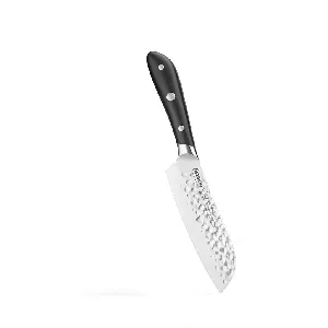 Santoku Knife HATTORI with hammered JaPanese Stainless Steel 5-inch