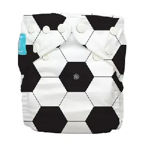 CHARLIE BANANA 888265 DIAPER 2 INSERTS SOCCER ONE SIZE HYBRID A
