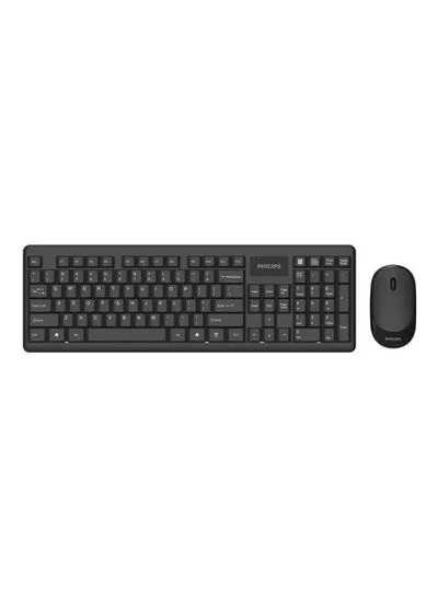Philips Wireless Keyboard and Mouse Combo Black