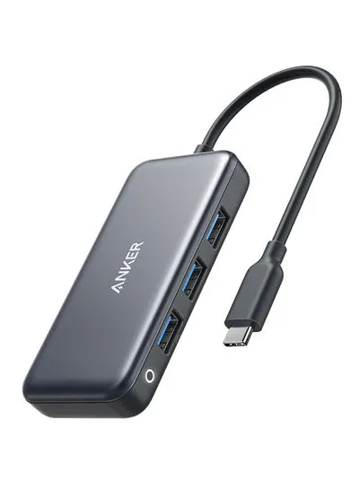 Premium 4-in-1 USB C Hub Adapter Grey
