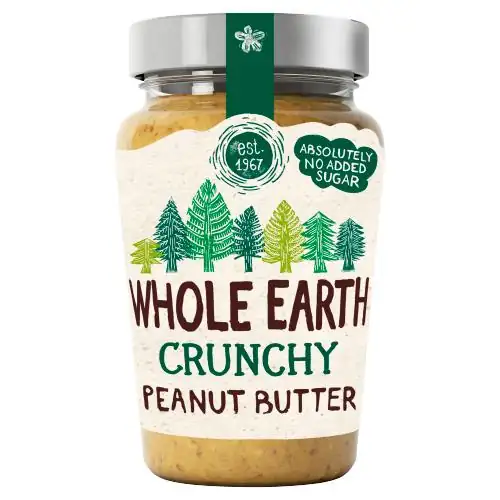 WHOLE EARTH ORIGINAL CRNCHY PEANUT BUTTER 340G