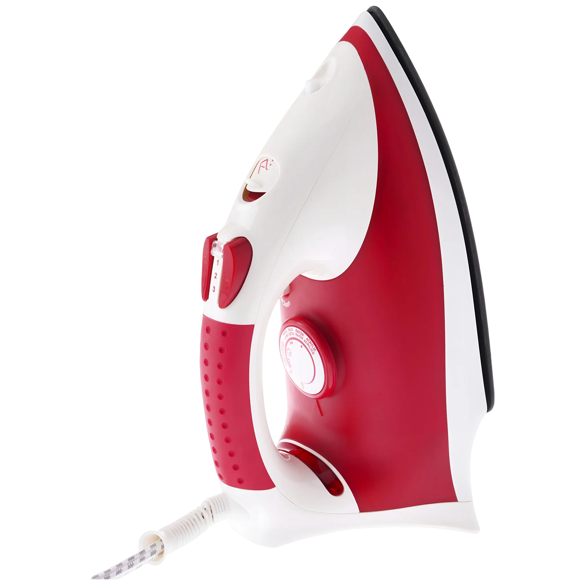 Black+Decker Power Steam Iron With Non-Stick Soleplate And Spray Function 1450W X750R-B5 Red/White
