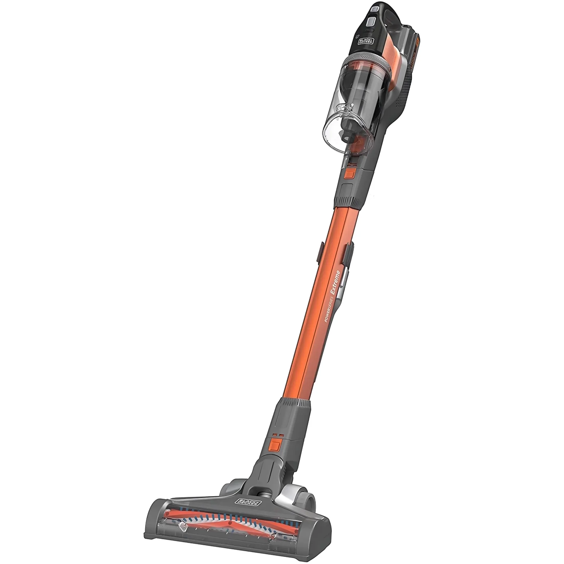 Black+Decker 4-in-1 Cordless Upright Stick Vacuum Cleaner BHFEV182C-GB Orange/Grey