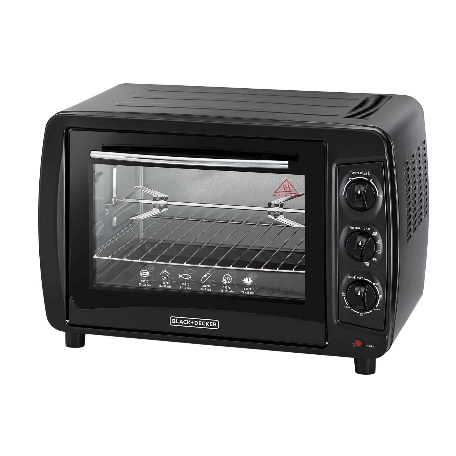 Black+Decker Countertop Toaster Oven 1500W TRO35RDG-B5 Black
