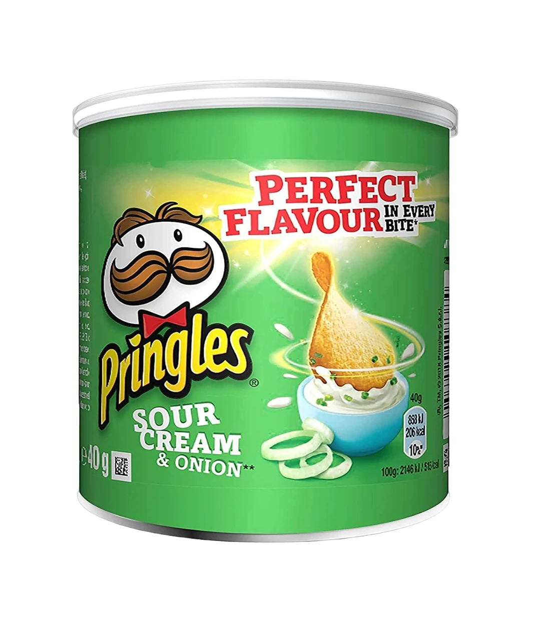 Pringles Sour Cream & Onion Pop & Go Potato Chips 40g