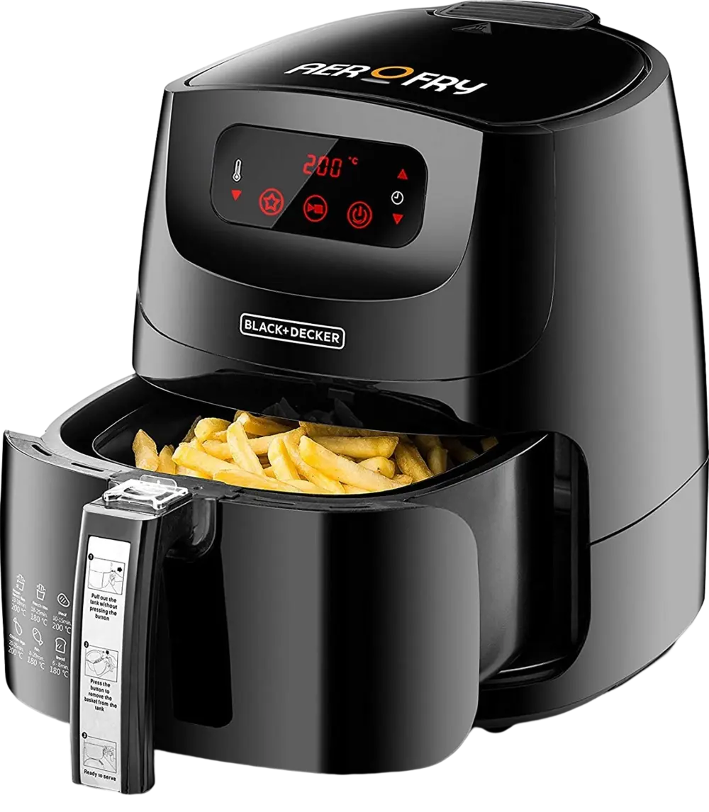 Black+Decker Air Fryer 5 Liters XL 12-in-1 Multifunction AerOfry AF600-B5 Black