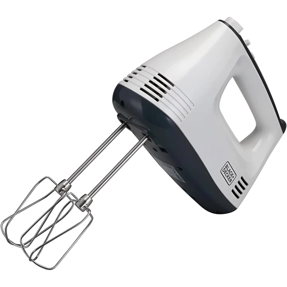Black+Decker Hand Mixer 300W 5 Speed M350-B5 White/Silver/Black