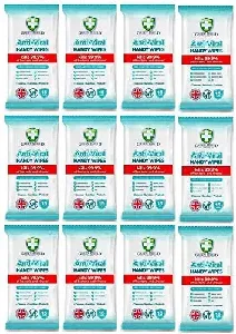 GreenShield Anti-Viral Handy Wipes 12 Pack (180 Wipes)