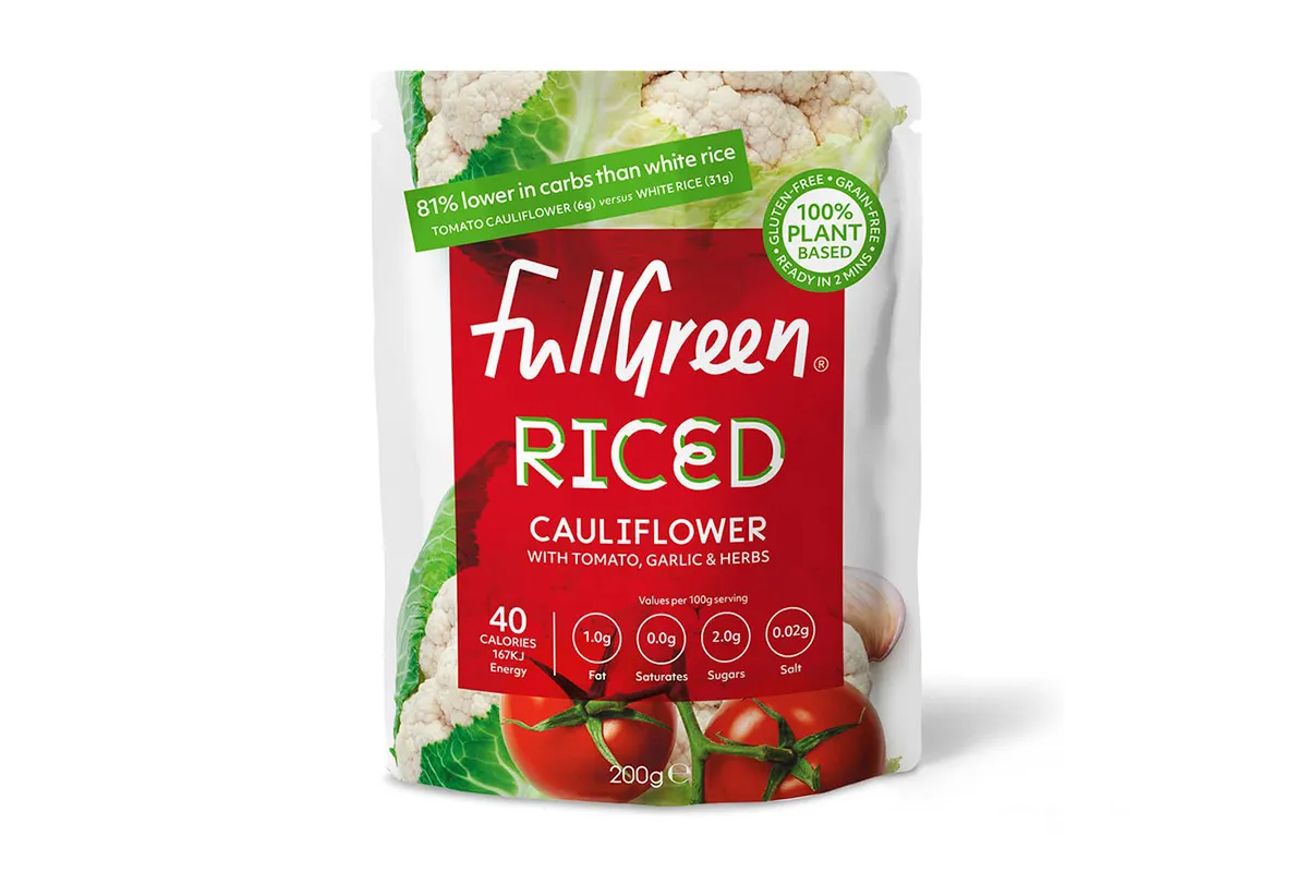 Fullgreen Cauli Rice Flavoured with Tomato Garlic & Herbs