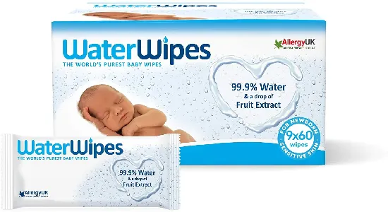 WATER WIPES - BABY WIPES SUPER VALUE BOX 9 x 60s