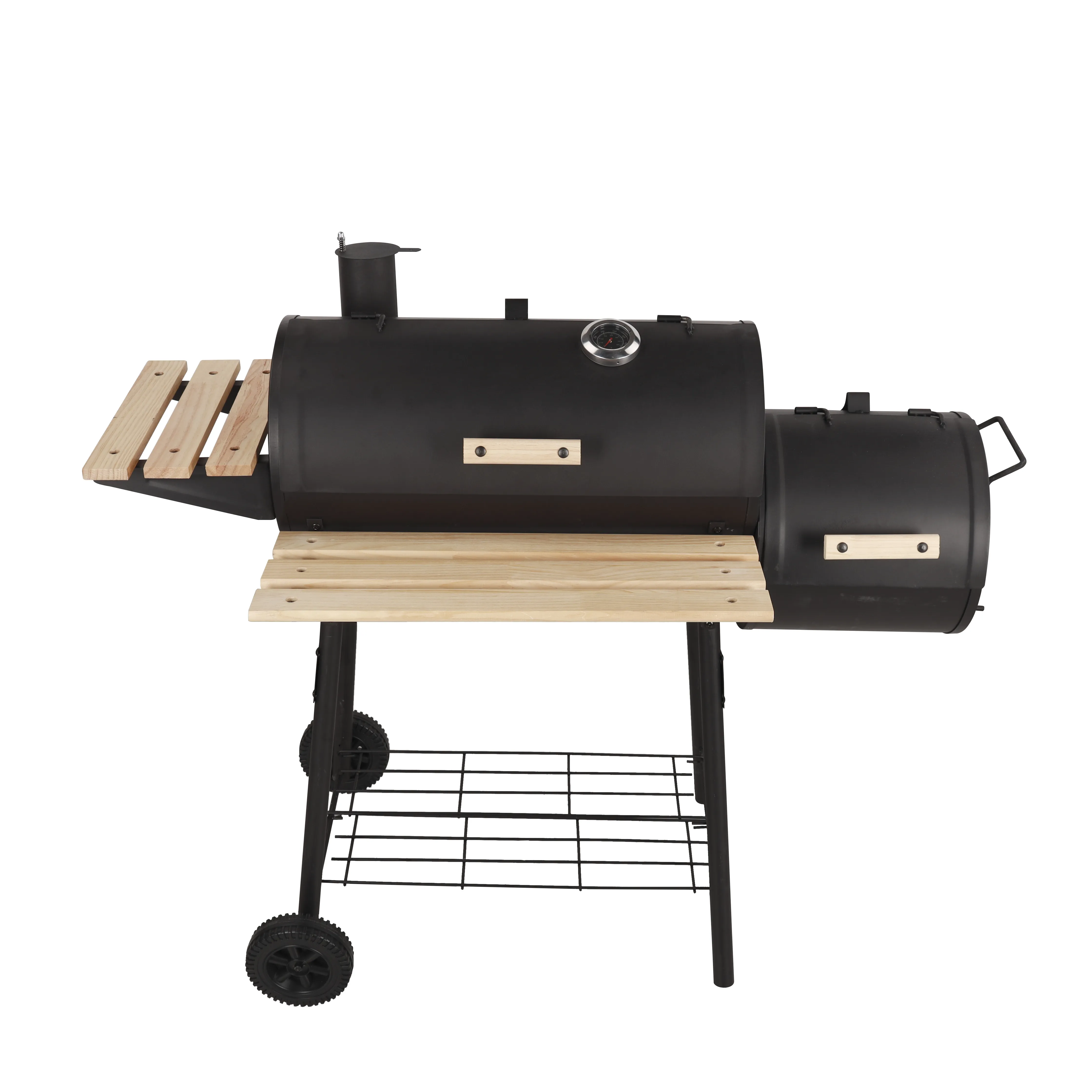 Royalford Barbecue Stand with Grill, Iron Construction, RF10370 Barbecue Grills with Wind Shield & Wheels Ideal for Camping, Backyard, Patio, Balcony Family Party