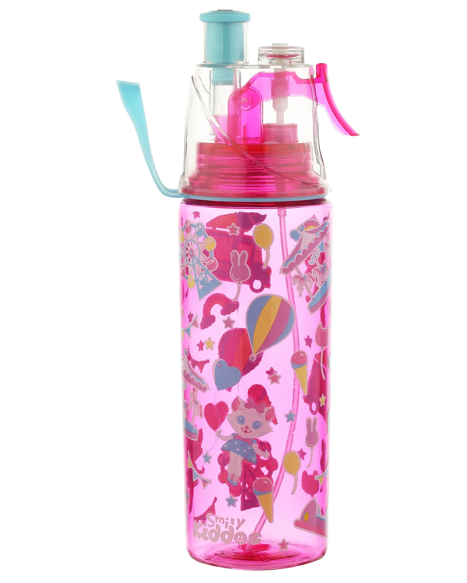 Smily Sports Drink Bottle_pink