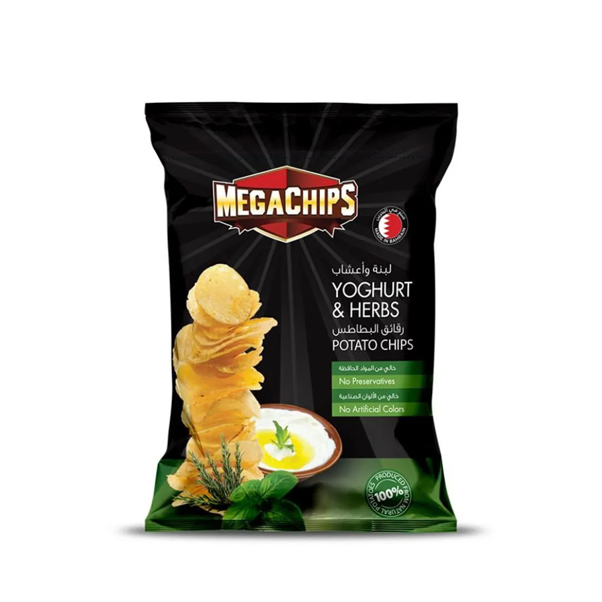 Mega Chips Yoghurt & Herbs 48 x 40 gms