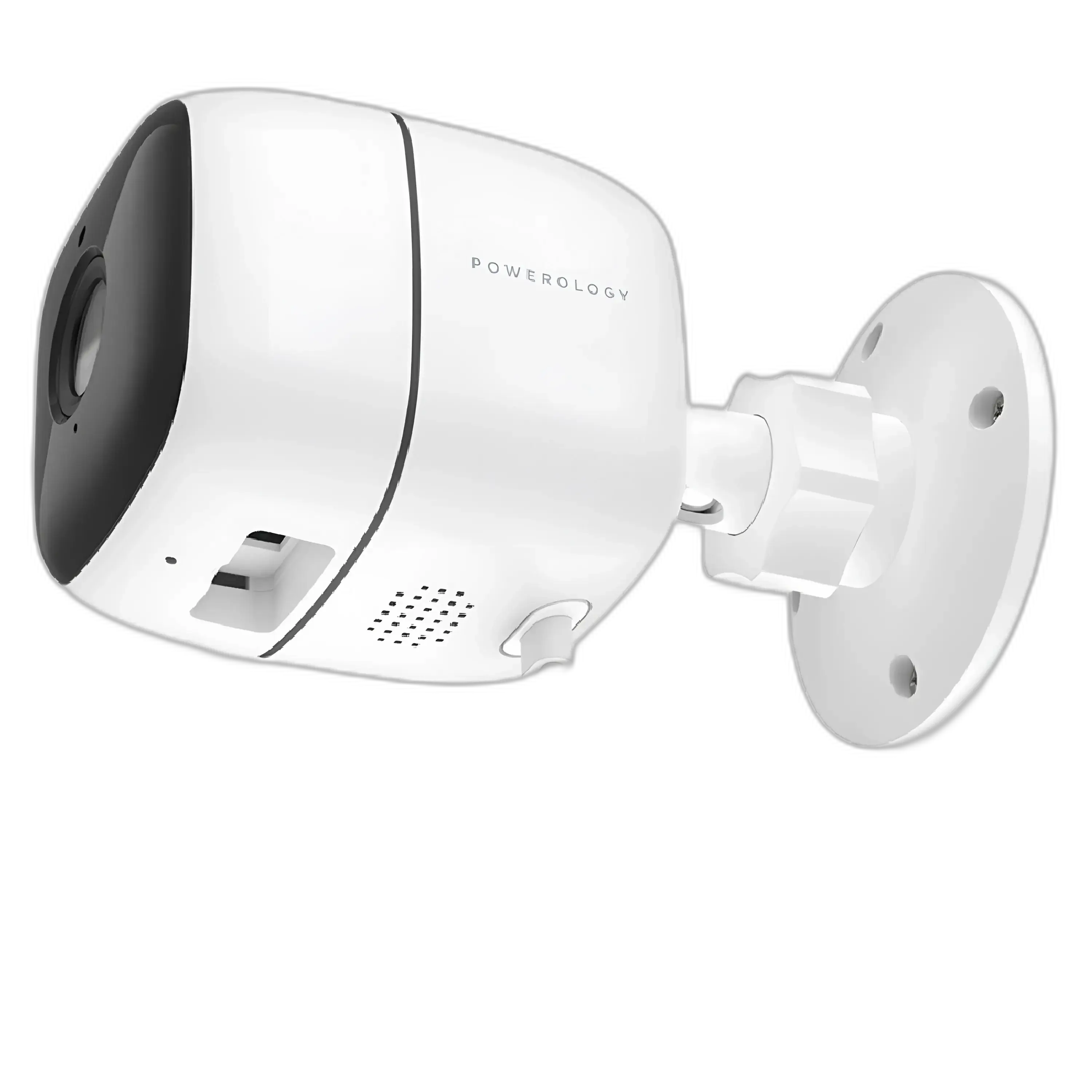 Powerology Wifi Smart Outdoor Camera 110 Wide Angle Lens Camera White_PSOWCFWH