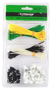 Cable Tie and Cable Clips Set