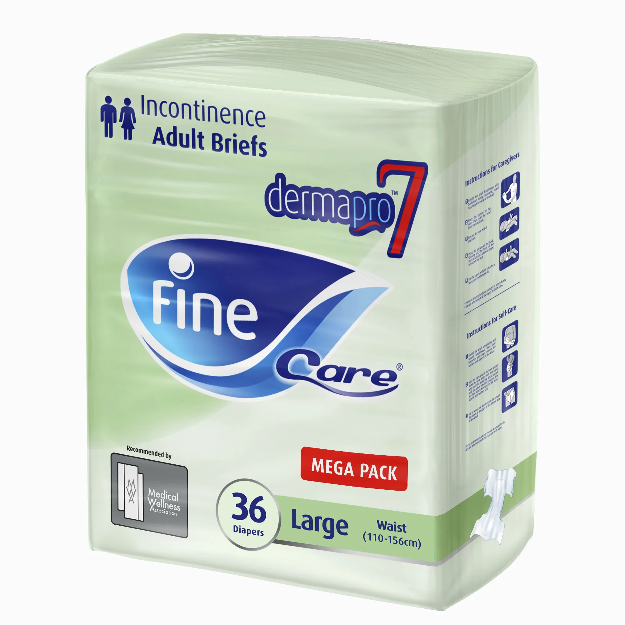 Adult Diaper Fine Care Large (Bale of 36x3) Marvel Export