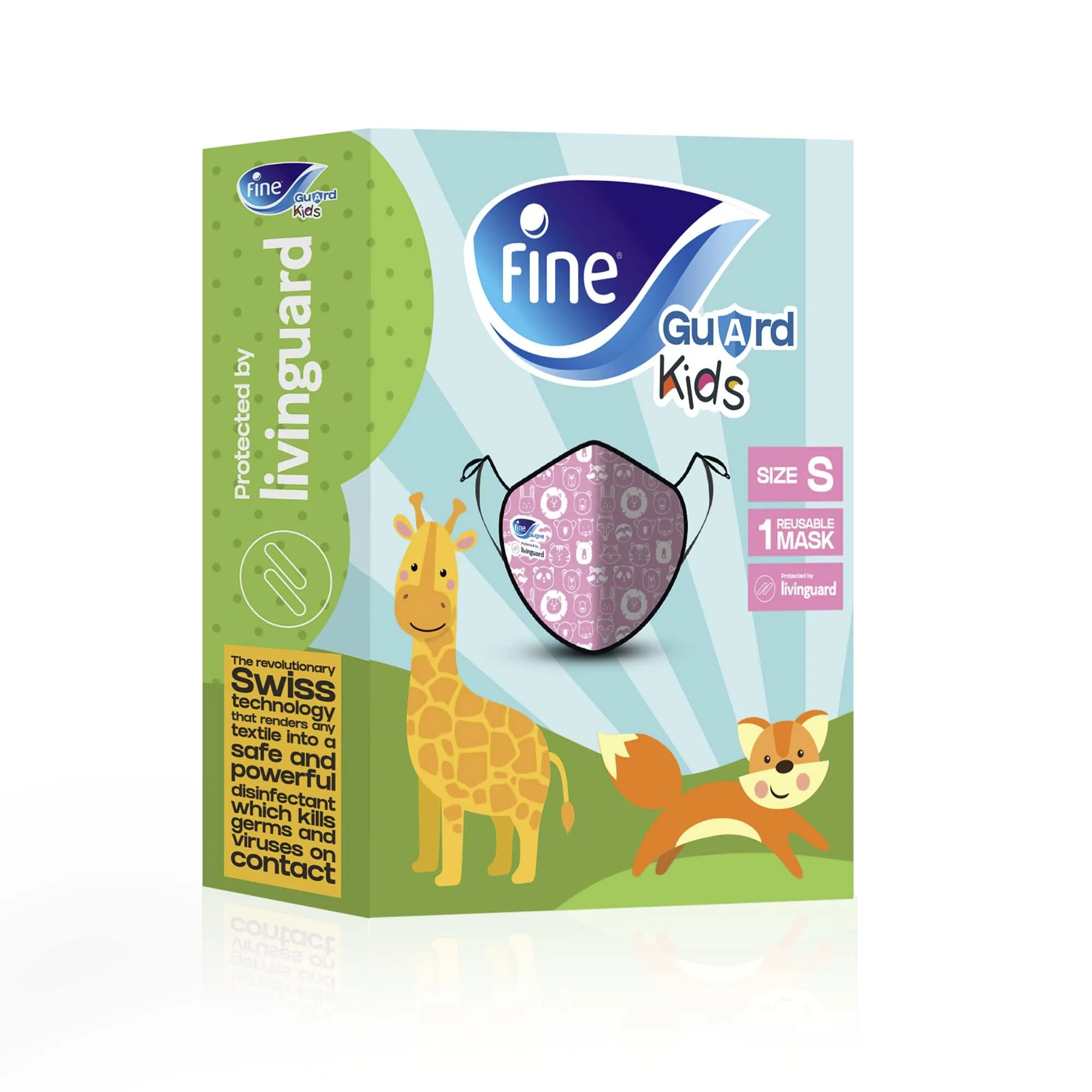 Face Mask Fine Guard Comfort Kids Orange Small
