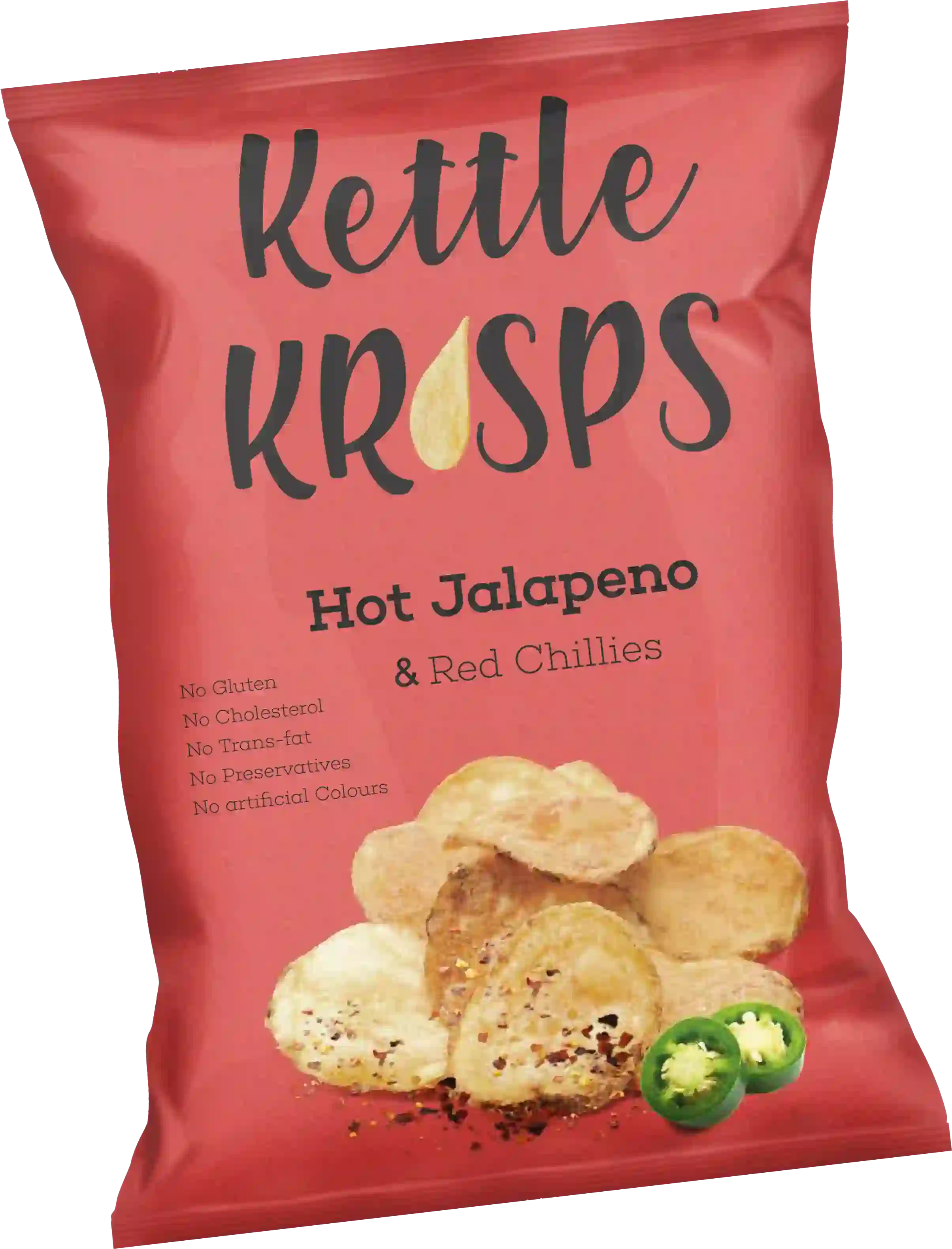 Kettle Krisps Hot Jalapeno & Red Chillies Carton