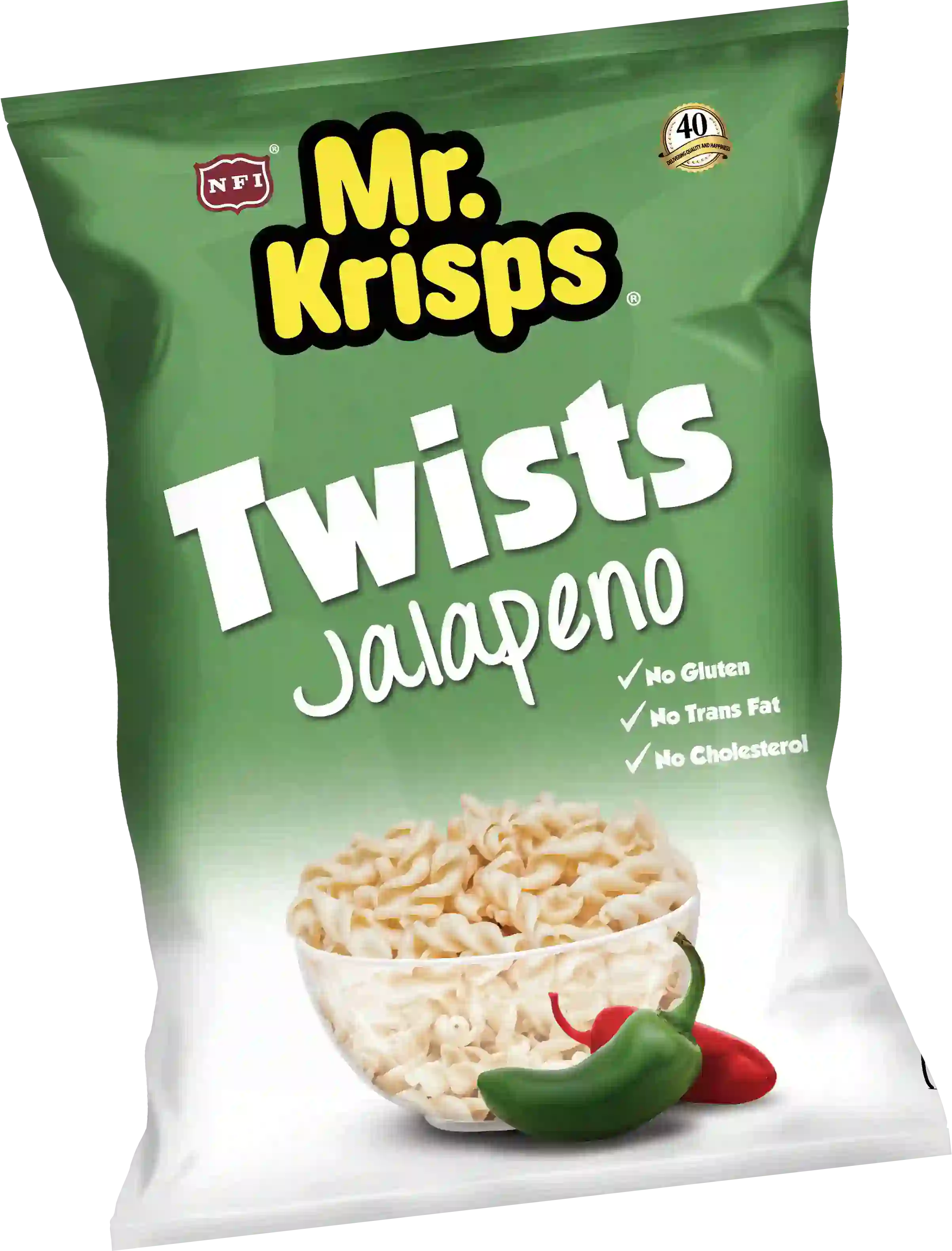 Mr Krisps Twists Jalapeno BAGS/Duplex