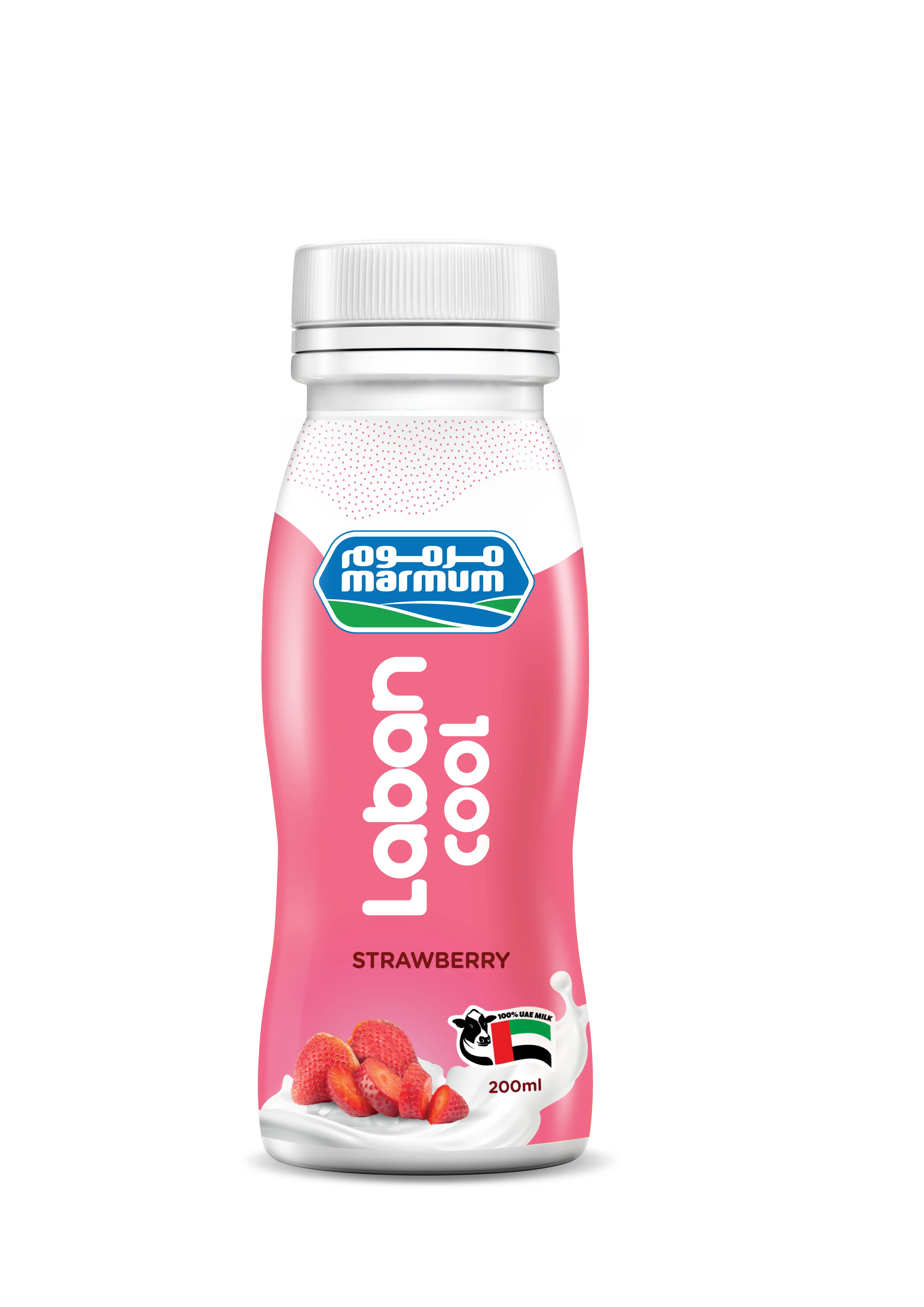 Laban Cool Strawberry 200ml. - Bottle