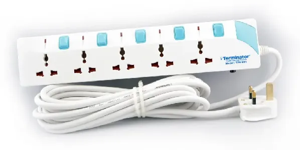 5 Way Extension Socket 3M Cable