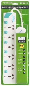 6 Way Extension Socket 3M Cable