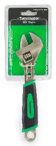 Two Tone Soft Grip Adjustable Wrench 8"