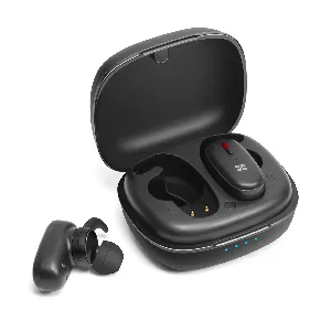 Promate True Wireless Earbuds Bluetooth v5.0, Portable Dual True Wireless Sweatproof Earbuds with HD Sound, Passive Noise Cancellation, Built-In Mic and 470mAh Charging Case for Smartphones, 