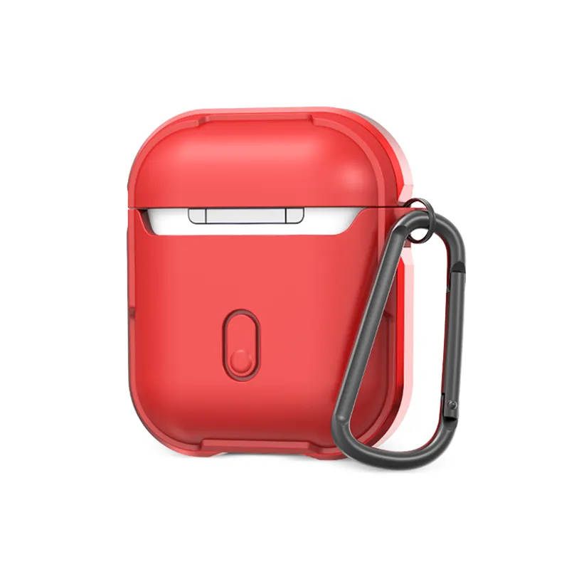 WIWU Defense Armor Strong Metal Ultimate Protection Case For Airpods - Red
