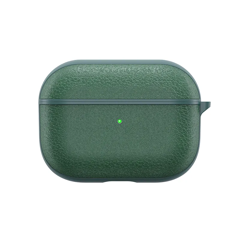 WIWU Calfskin Genuine Leather Airpods Pro Case - Green