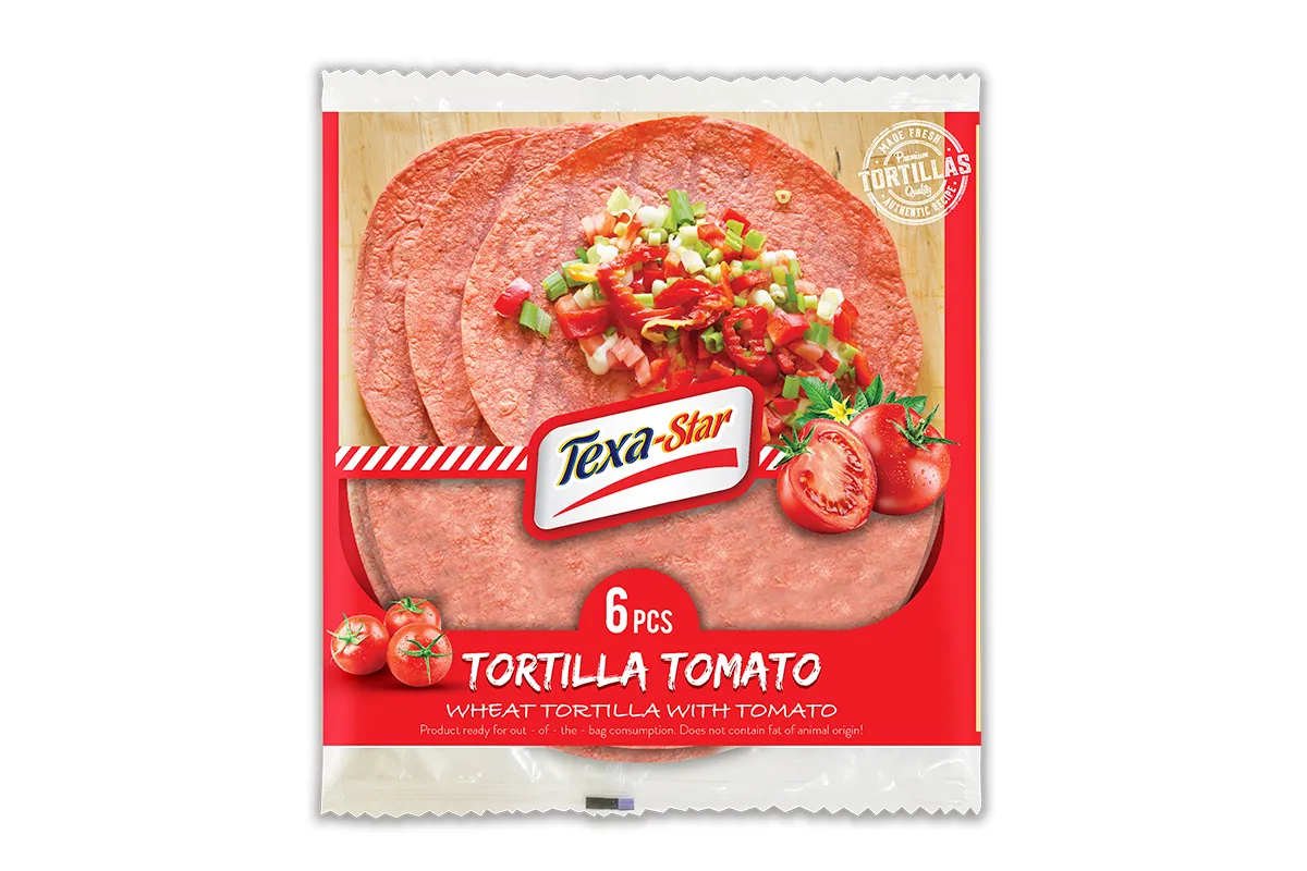 Texa Star Tomato Tortilla 25, 6 sheets
