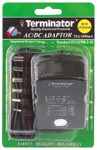 AC/DC Power Adaptor Regulated Switching 7 Way 1800mA Input 110/240V 50/60Hz With Output DC 3-15V