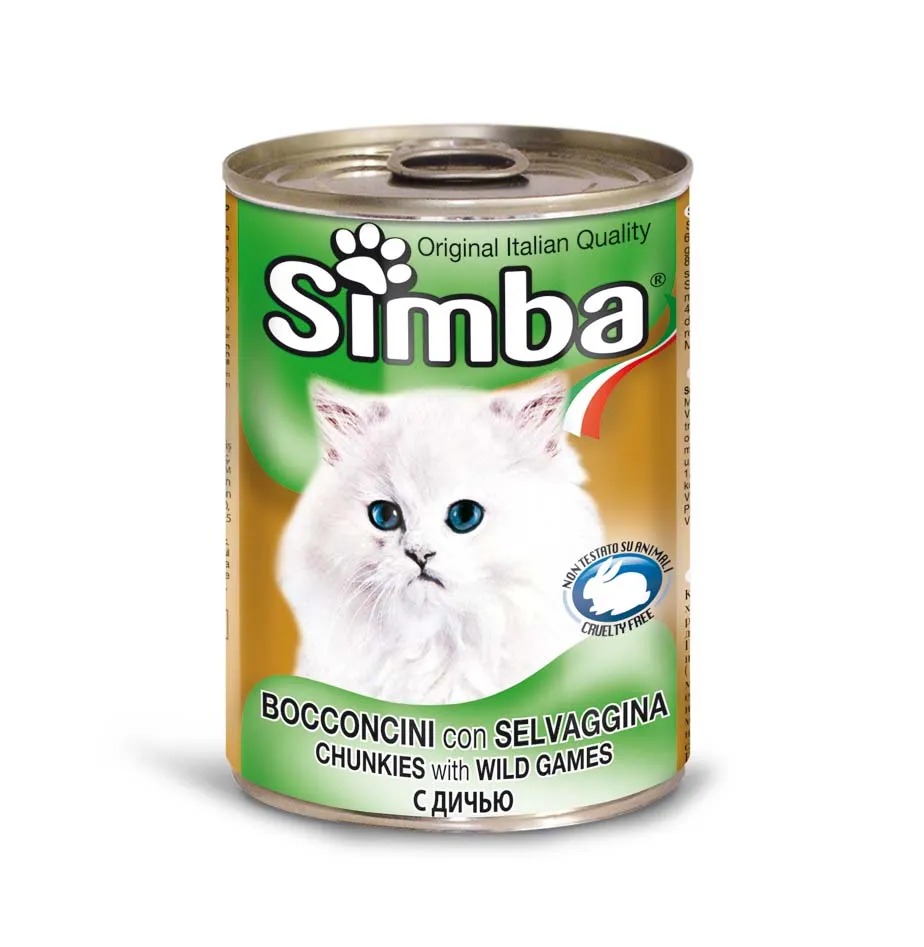 SIMBA CAT FOOD CHUNKIE WL/GAME