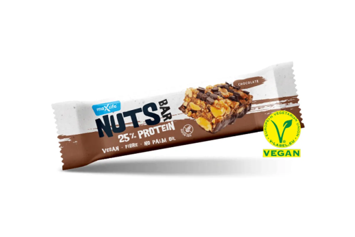 Maxsport Chocolate Nuts Bar Gf Vegan