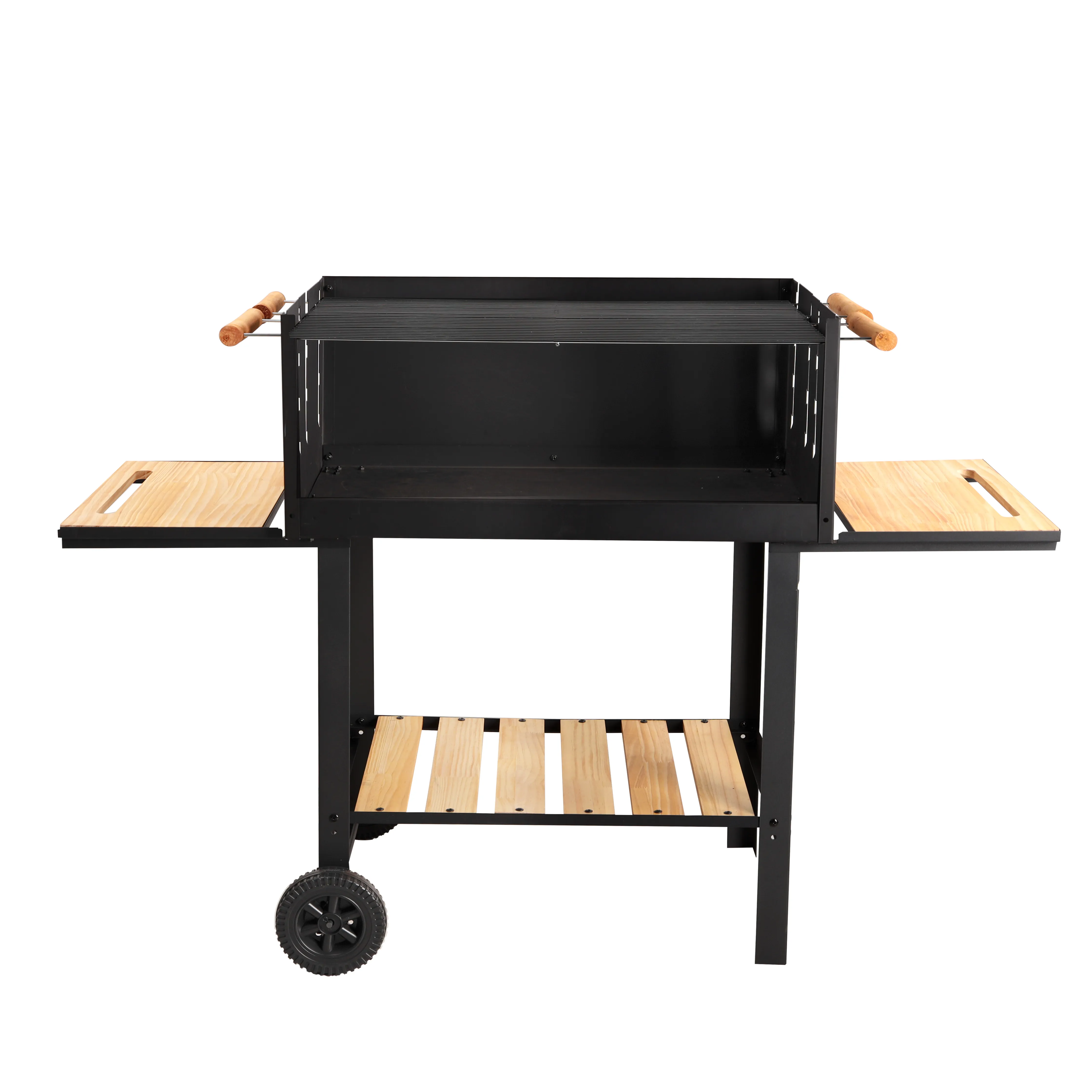 Royalford Barbecue Stand With Grill, RF10369 Premium Quality Iron Construction Barbecue Grills With Wheels Ideal For Camping, Backyard, Patio, Balcony Family Party