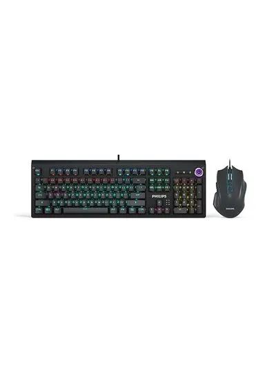 Philips Gaming Keyboard and Mouse Combo Black