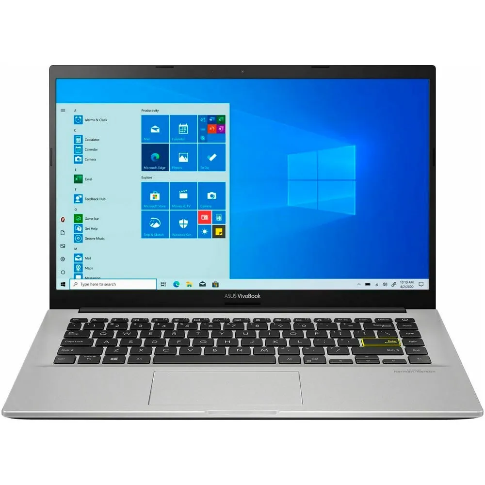Asus Vivobook X413JA-211.VBWB, Intel Core i3-1005G1, 4GB RAM 128GB SSD, Intel UHD Graphics, 14.0" FHD, Windows 10H. White. English Keyboard
