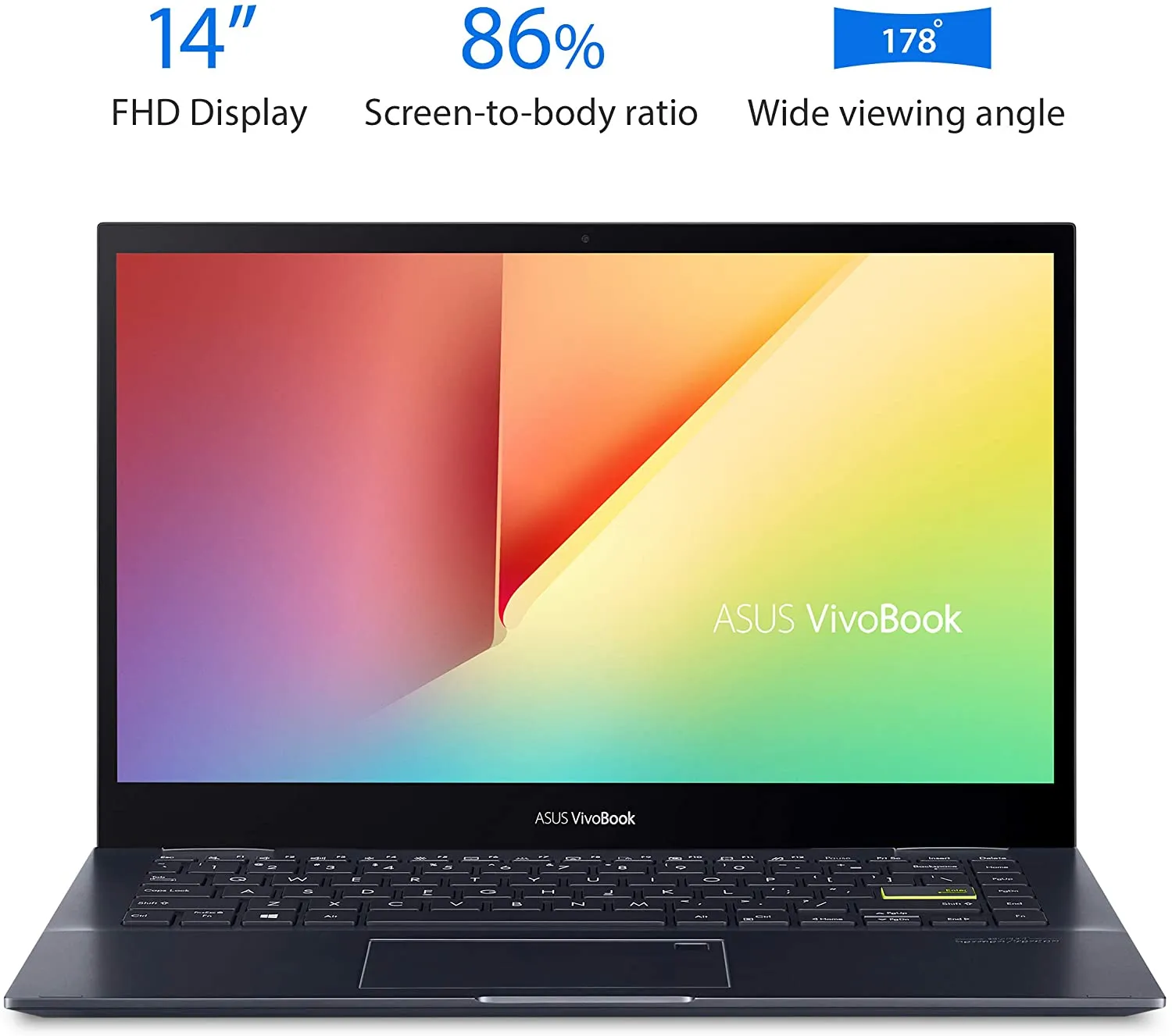 Asus VivoBook TM420U-WS51T, AMD Ryzen 5-5500U, 8GB RAM 256GB SSD, 14â€ FHD Touchscreen, AMD Radeon Graphics, Windows 10H. Black. English Keyboard