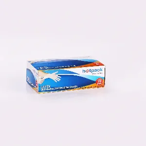 HOTPACK-POWDERFREE LATEX GLOVES LARGE 100PIECES X10 PACK