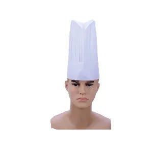 HOTPACK | NON WOVEN CHEF HAT 9 INCH WHITE | 50 PIECES X 4 PACKETS
